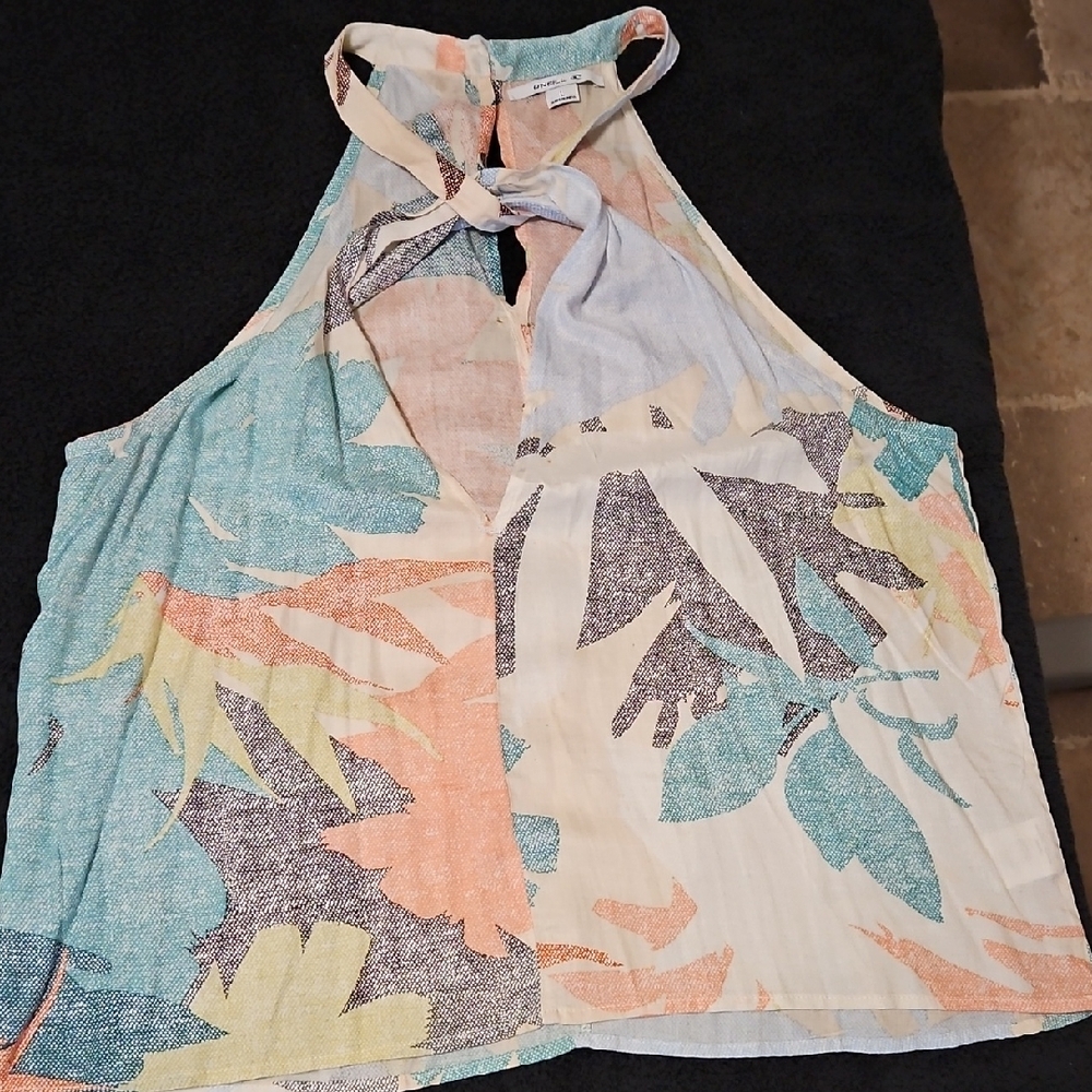 O'Neill Relaxed Sleeveless Green and Orange Tank Top